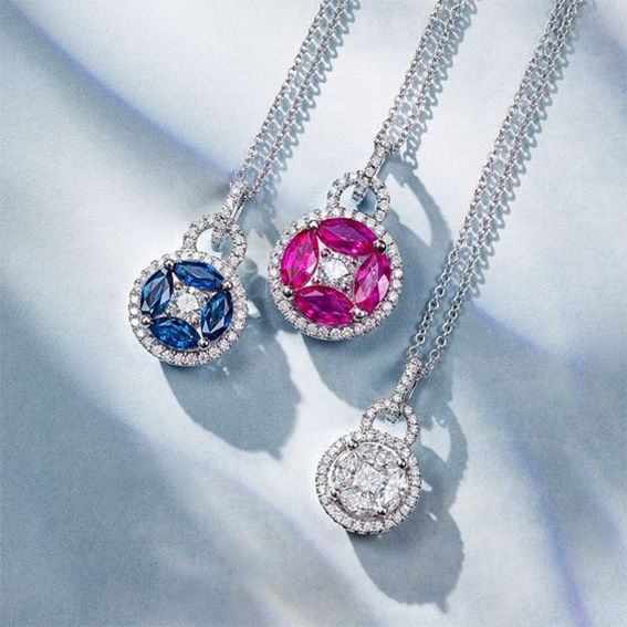 Gemstone setting box 4*2mm cat's eye shape powder blue copper coin series