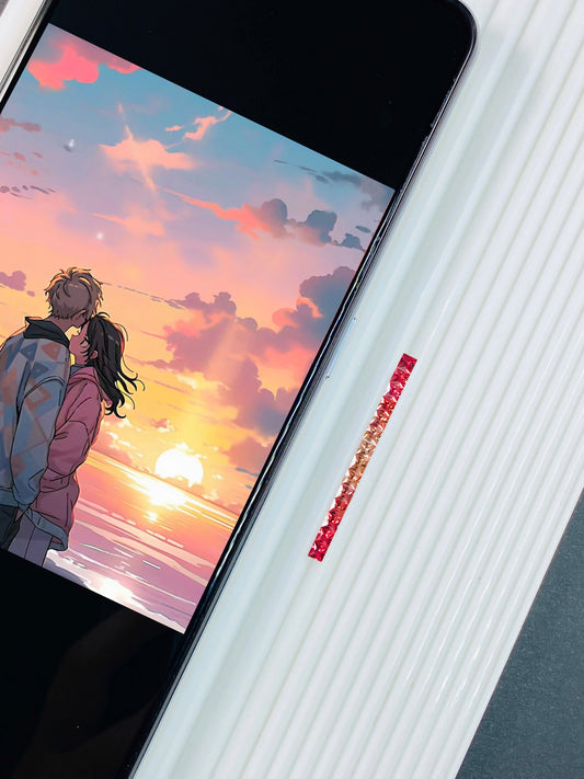 "Sunset Crimson" 2.3mm Paparacha Color Princess Cut Suite