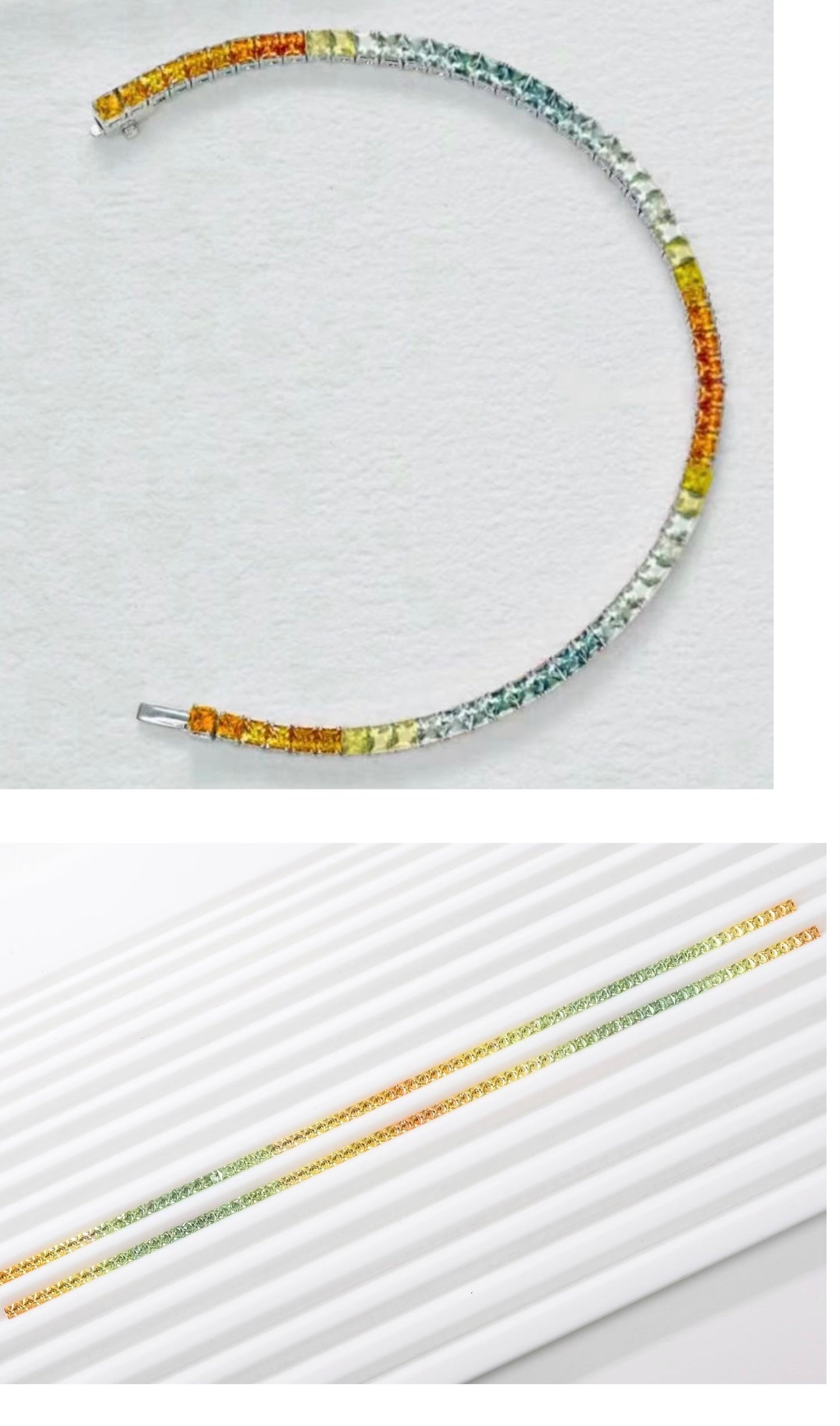 Sunflower Princess Square Bracelet Set