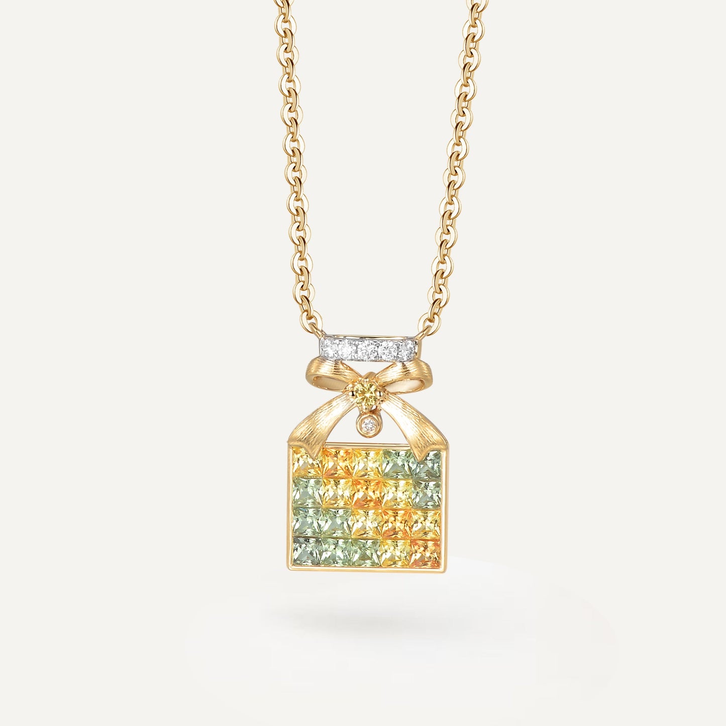 Sunflower Letter Necklace | 18K Gold