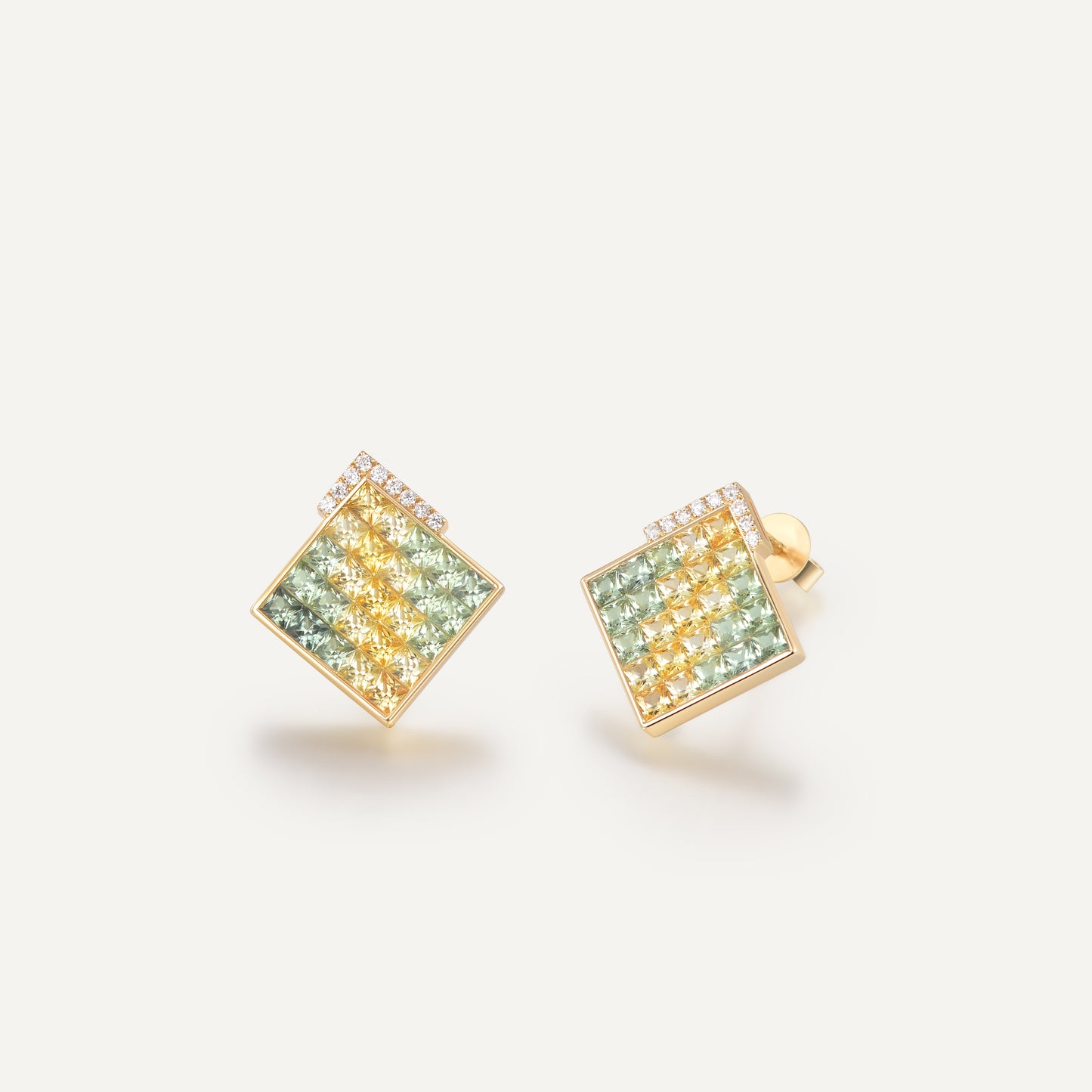 Sunflower Earrings | 18K gold