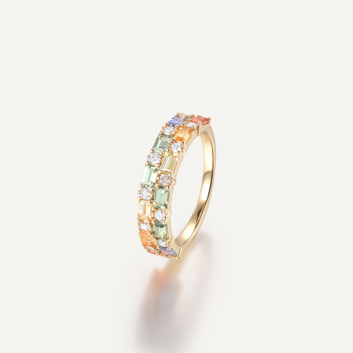 Sunflower Seeds Ring | 18K gold