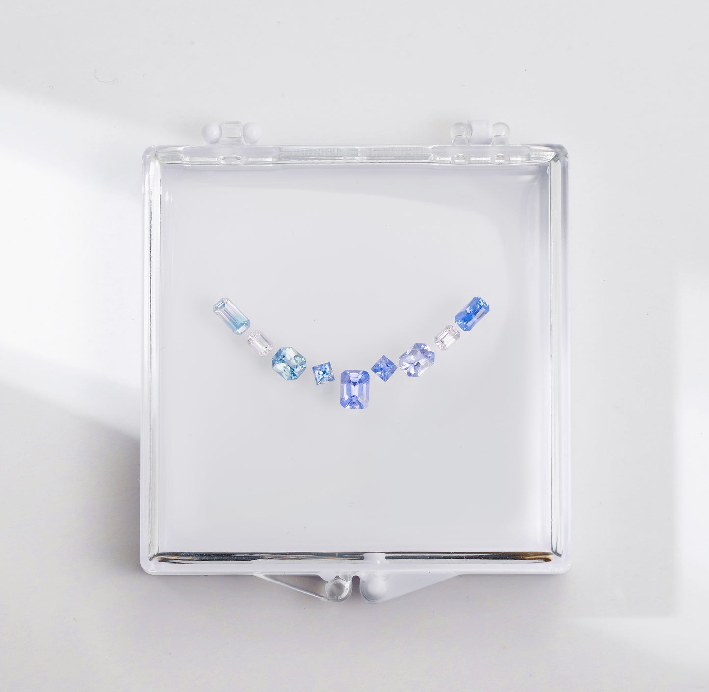 1.989ct Fresh Summer Series Sapphire Necklace with Stone Set Box
