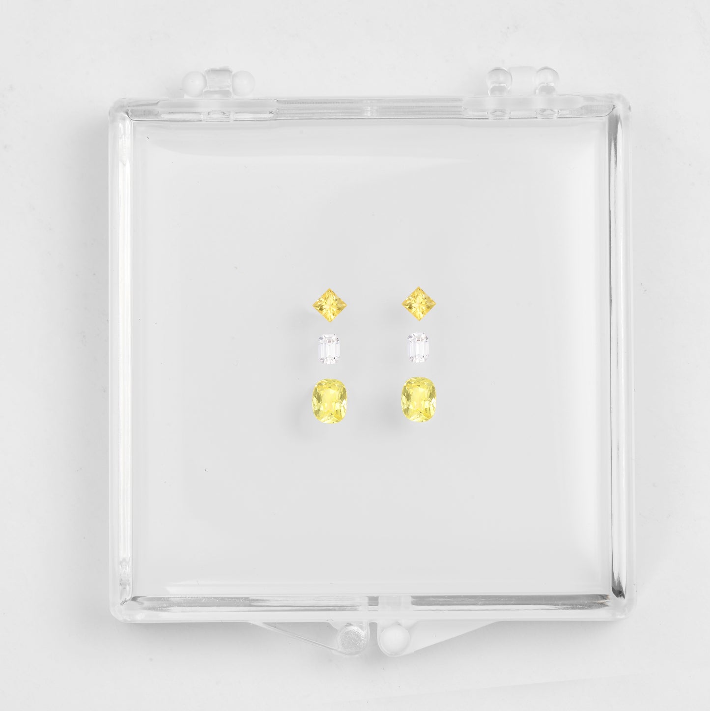 1.389ct Gilded Cream Yellow Series Yellow Sapphire Earring Set