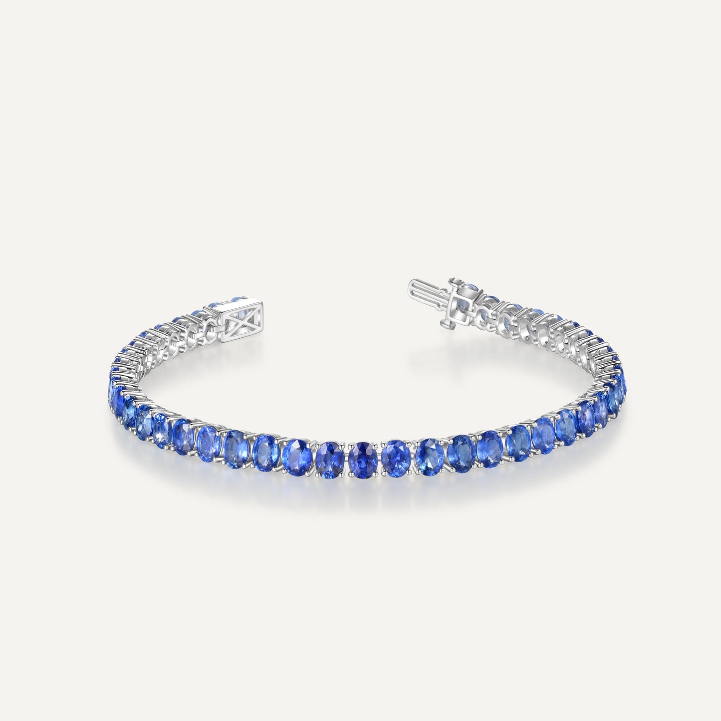 Starry Sea Bracelet | 18K White Gold | Natural Gemstone