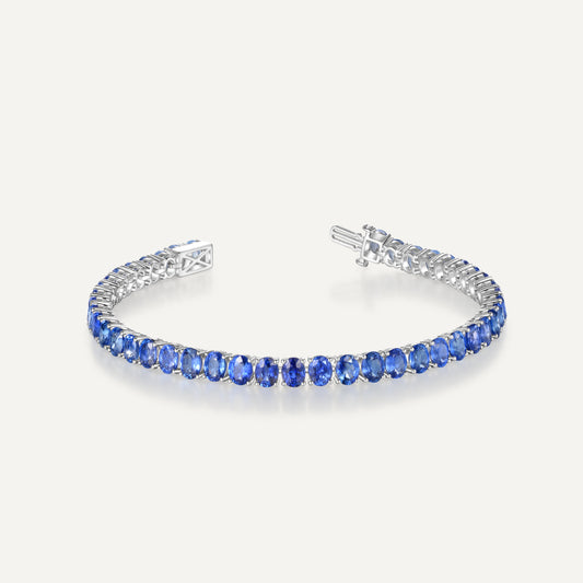 Starry Sea Bracelet | 18K White Gold | Natural Gemstone