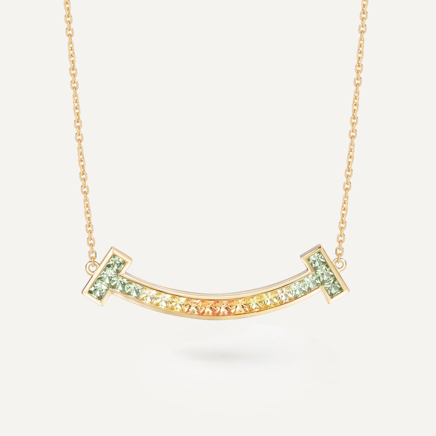 Sunflower Smile Necklace | 18K gold