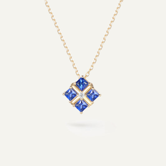 Marine Legacy Sapphire Necklace | 18K Gold | Natural Gemstone