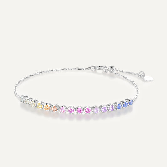 Lumina  Gradient Sapphire Bracelet | 18K Gold | Natural Gemstone