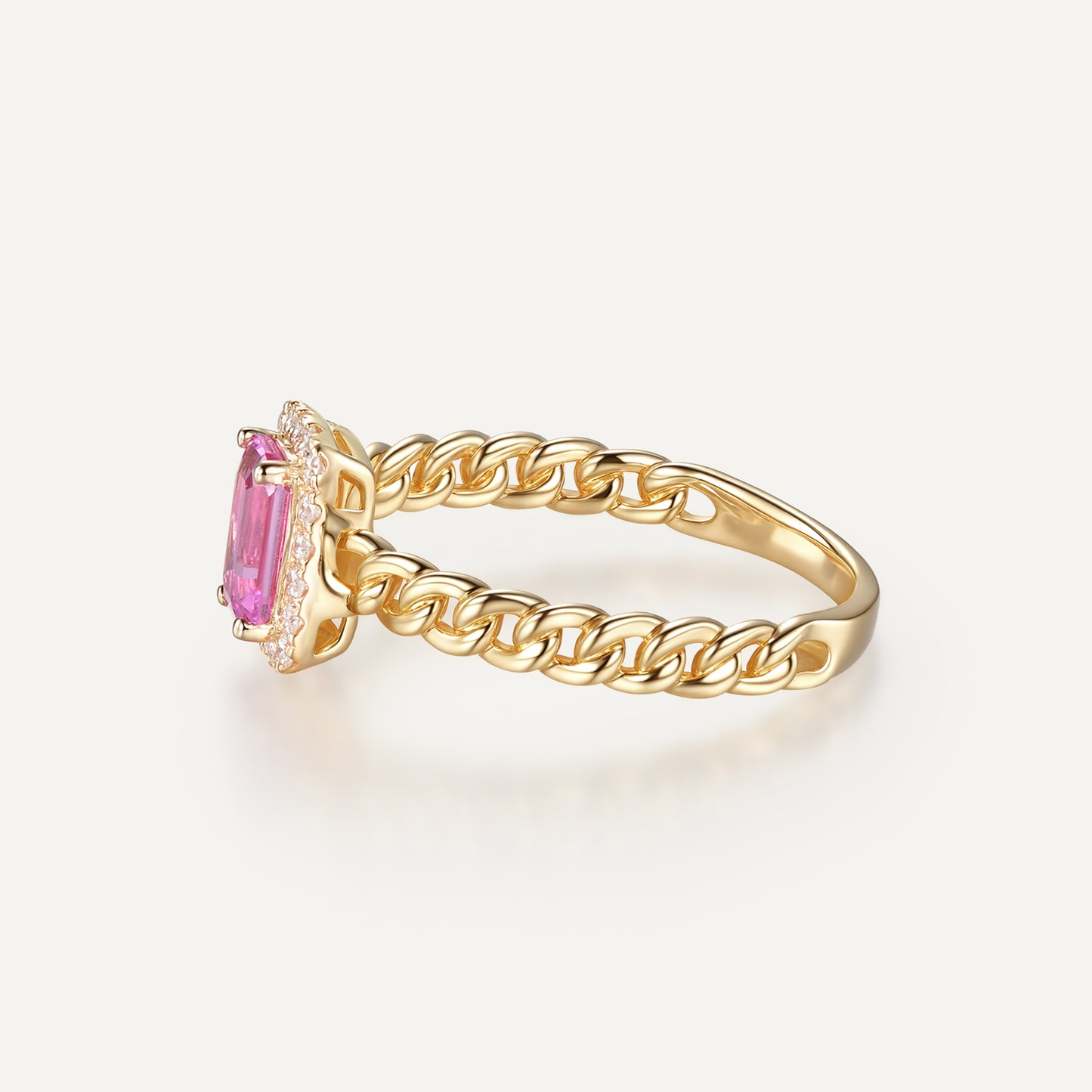 Prism Octagon Ring | 18K yellow gold | Natural Gemstone