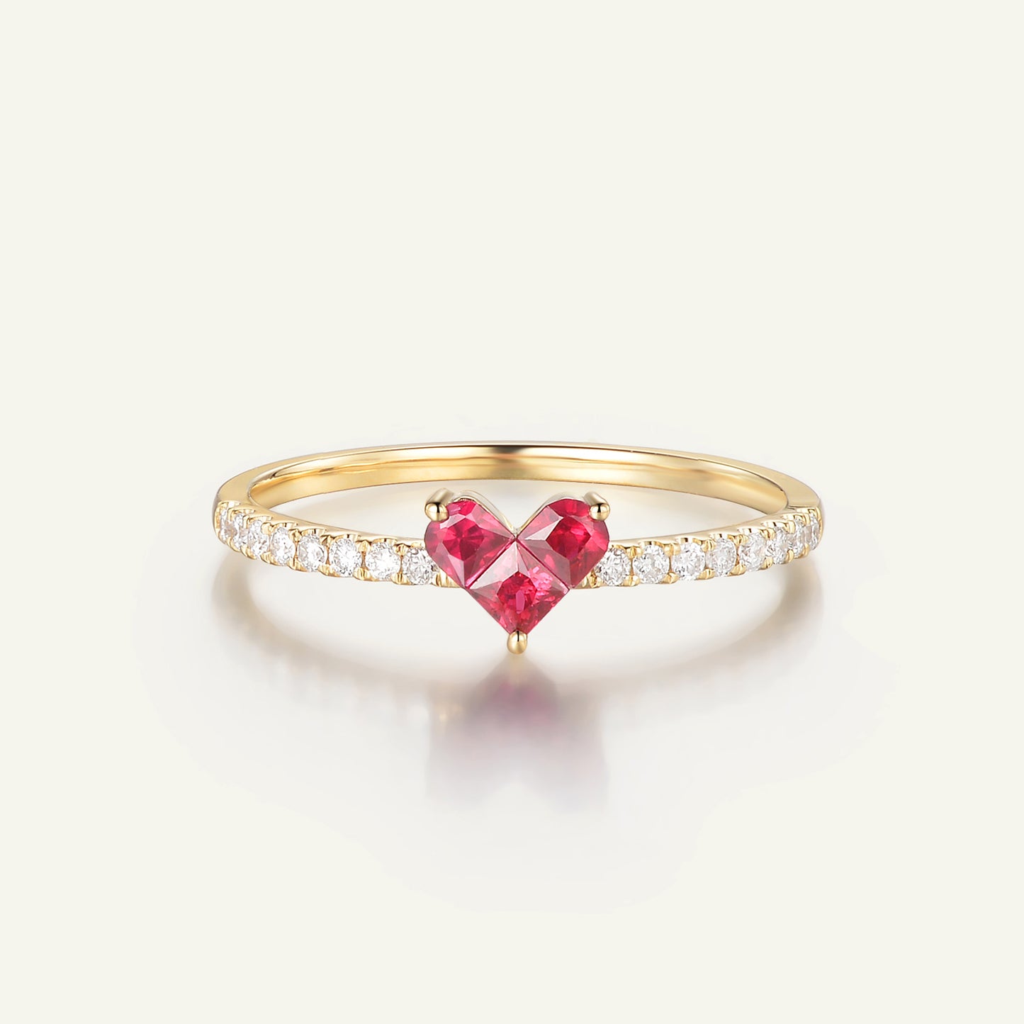 Ruby Love Knot Ring | 18K gold