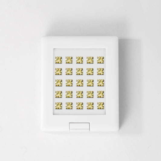 Yellow Sapphire | Princess | 5# | A++ | EX | 3.8mm