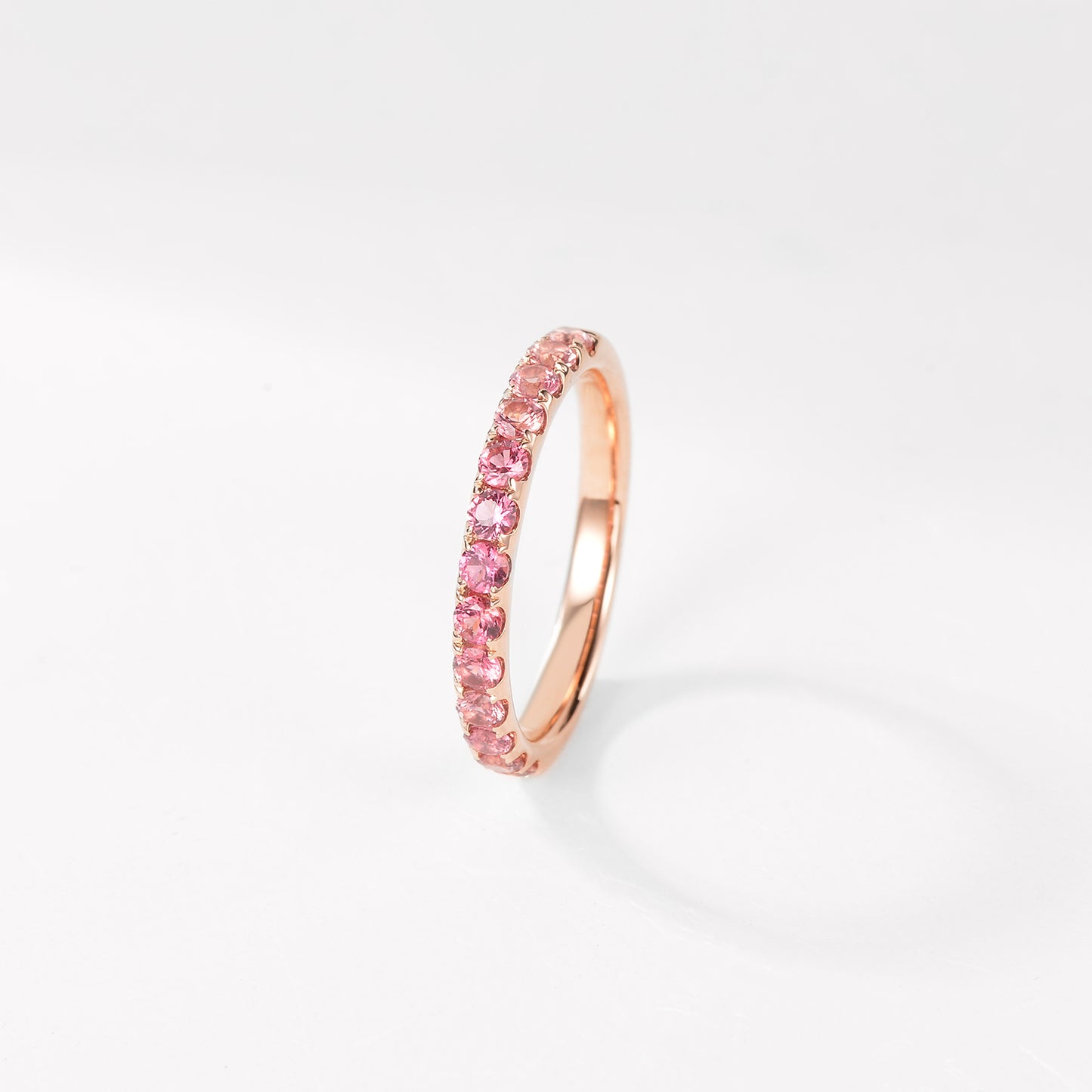 Versatile straight ring 18K red gold, finger size: 11~15#