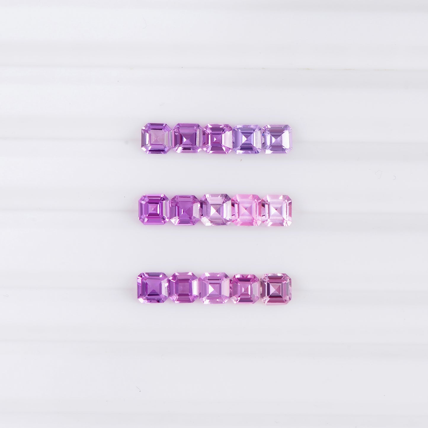 1.1ct Exclusive Asscher Cut Alice's Dream Purple Ring/Necklace Set