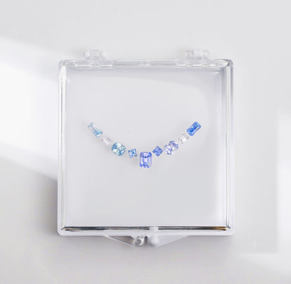 1.989ct Fresh Summer Series Sapphire Necklace with Stone Set Box