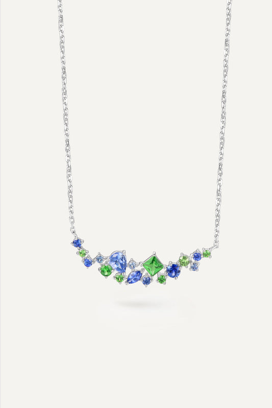 Monet Garden Fresh Necklace 18K White Gold