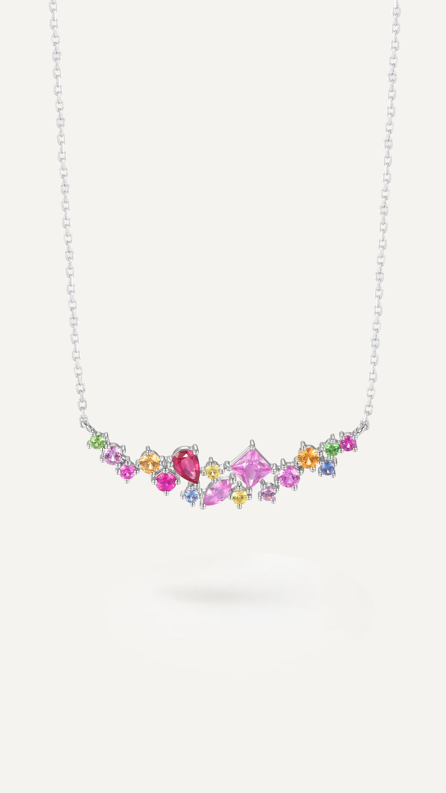 Secret Garden Necklace 18k White Gold