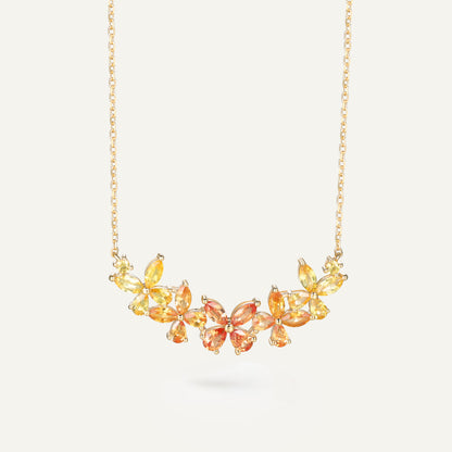 Golden Garden Necklace | 18K Gold | Natural Yellow Sapphires