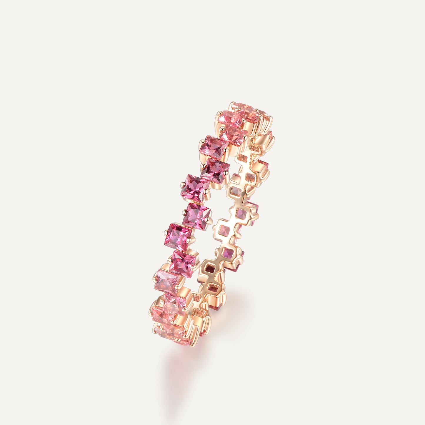 Padparadscha Starry Ring | 18K  rose gold