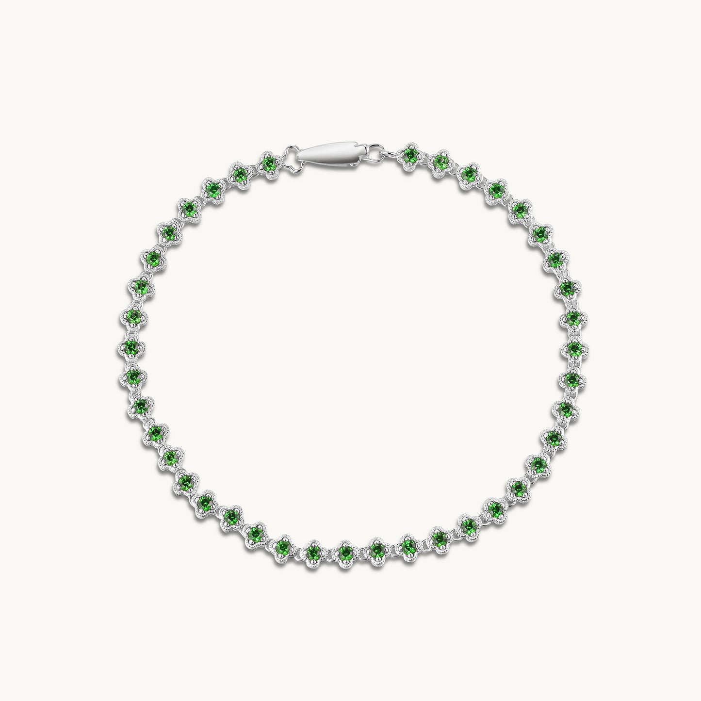 Tsavorite Fortune Bracelet | 18K white gold