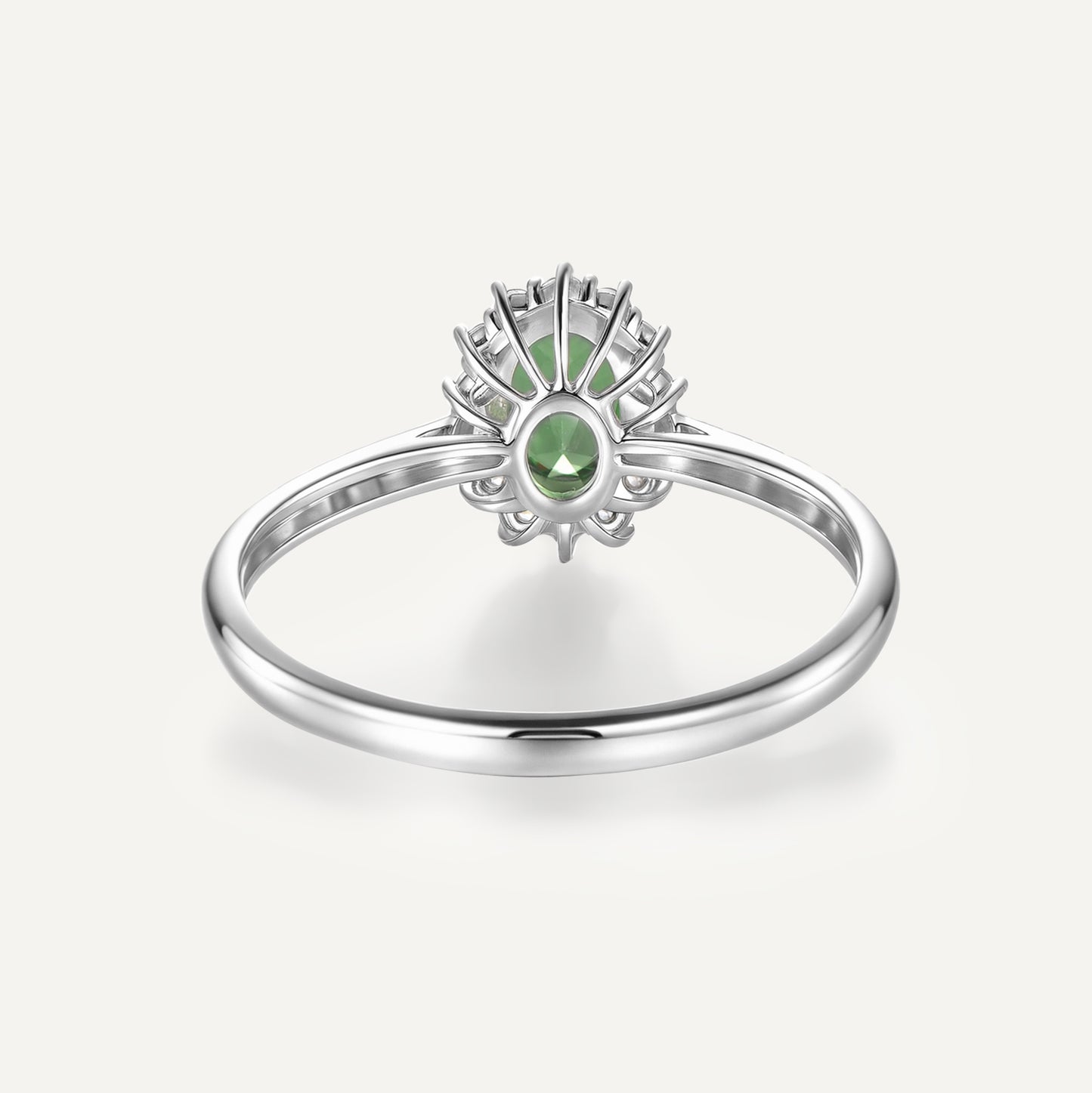 Whisper of the Forest Tsavorite  Ring | 18K white gold