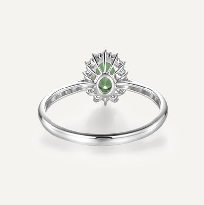 Whisper of the Forest Tsavorite  Ring | 18K white gold