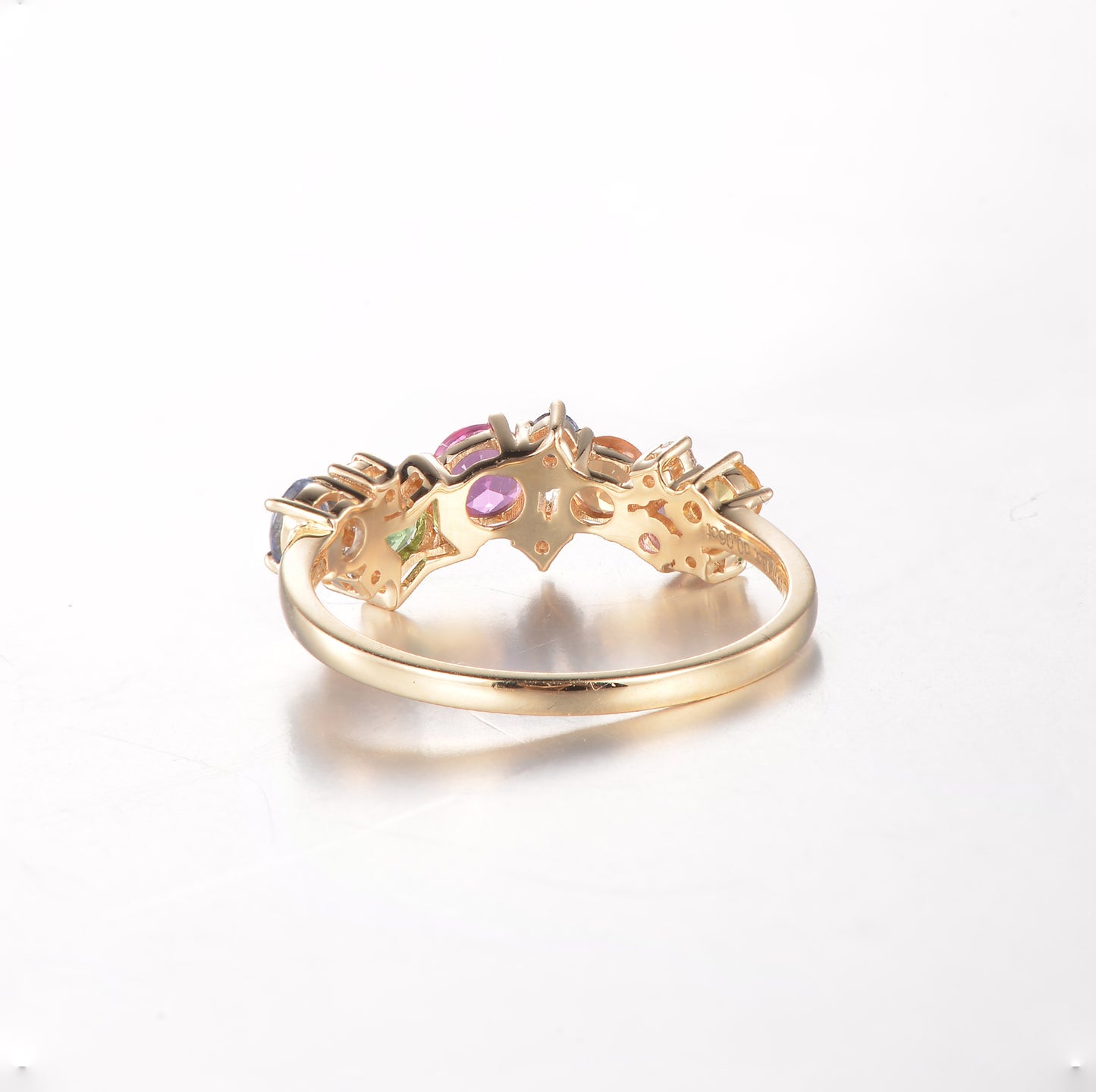 Secret Garden Ring | 18K Yellow Gold | Natural Gemstone