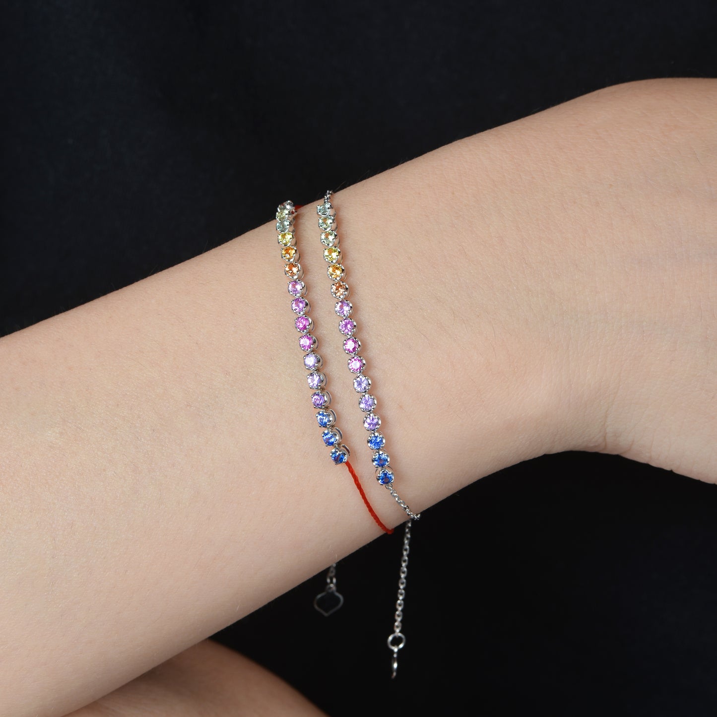 Lumina  Gradient Sapphire Bracelet | 18K Gold | Natural Gemstone