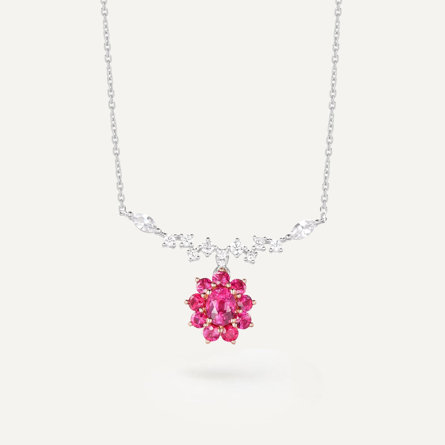 Ruby's Smile Necklace | 18K gold