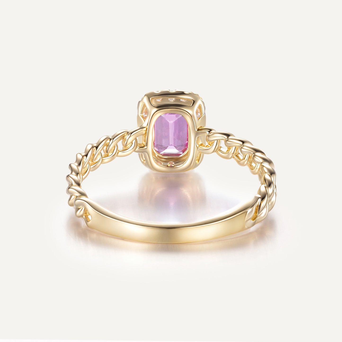 Prism Octagon Ring | 18K yellow gold | Natural Gemstone
