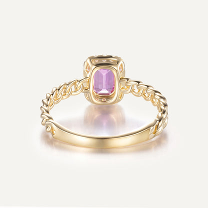 Prism Octagon Ring | 18K yellow gold | Natural Gemstone