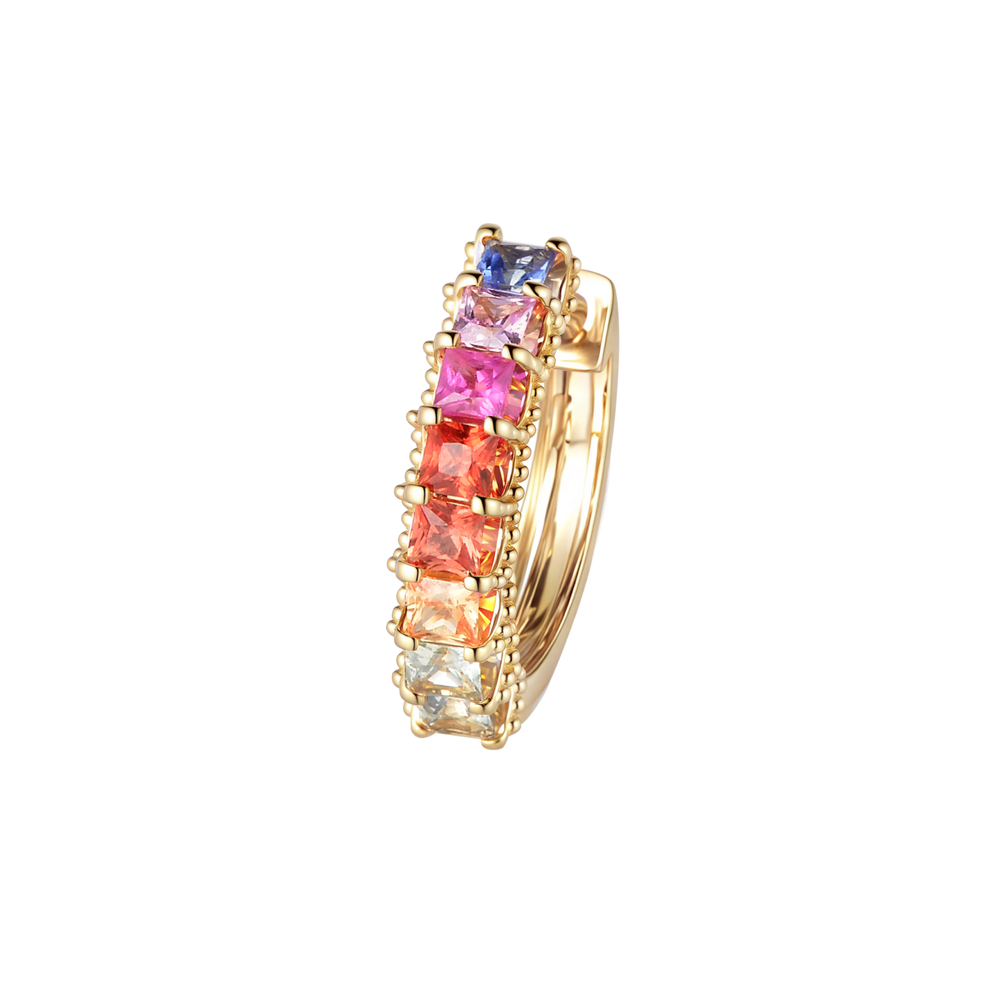 Rainbow Sugar Earrings | 18K yellow gold