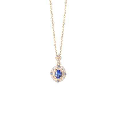 Sapphire Mirage Diamond Necklace | 18k gold