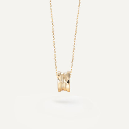 Ruby Vortex Pulse Necklace| 18k yellow gold