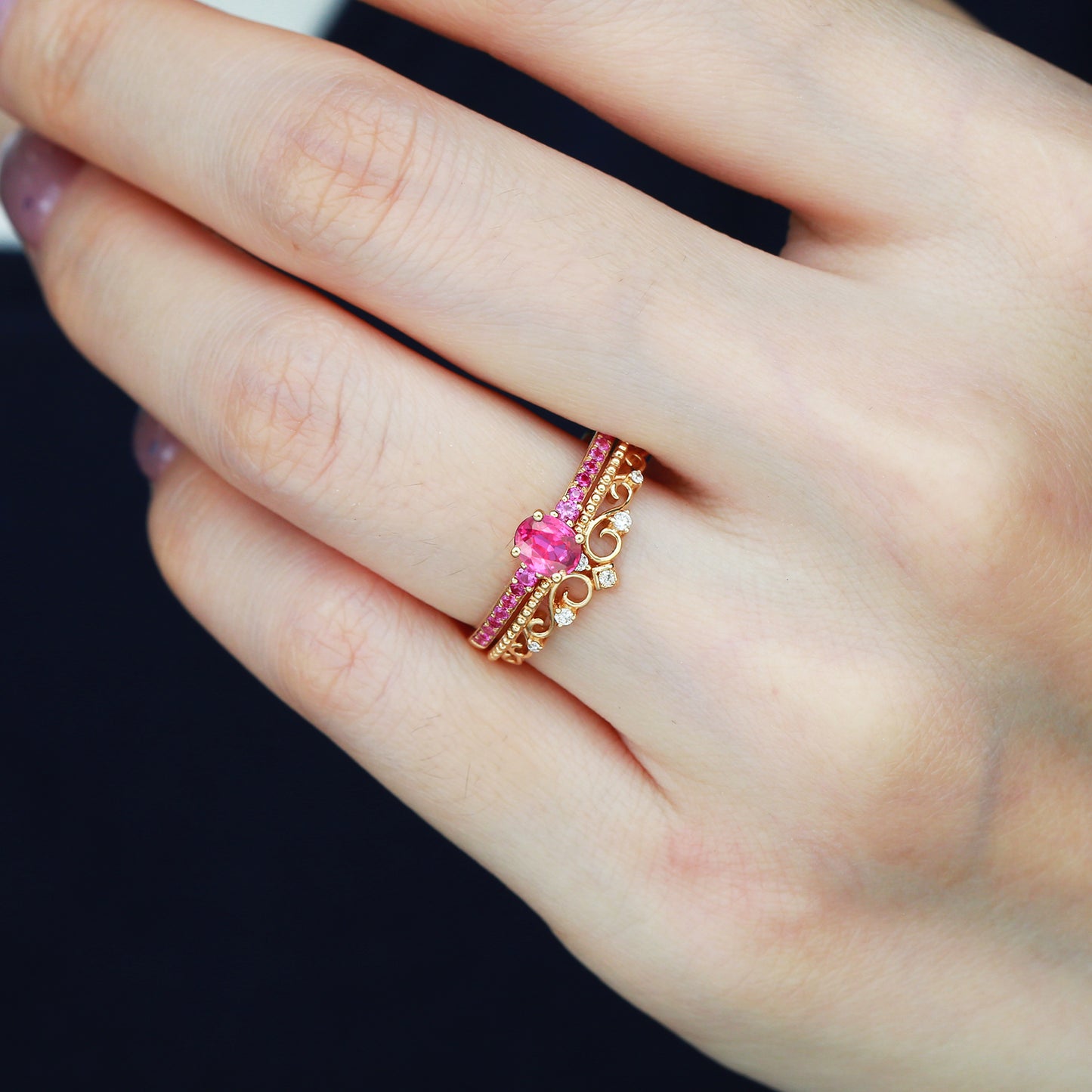 Crown Royale Ruby Ring | 18K Gold