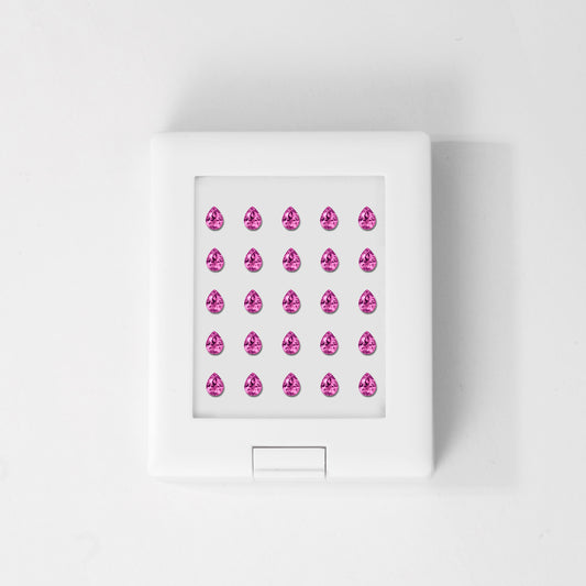 Pink Sapphire | Pear | 1# | A | EX | 3.5x4.5mm