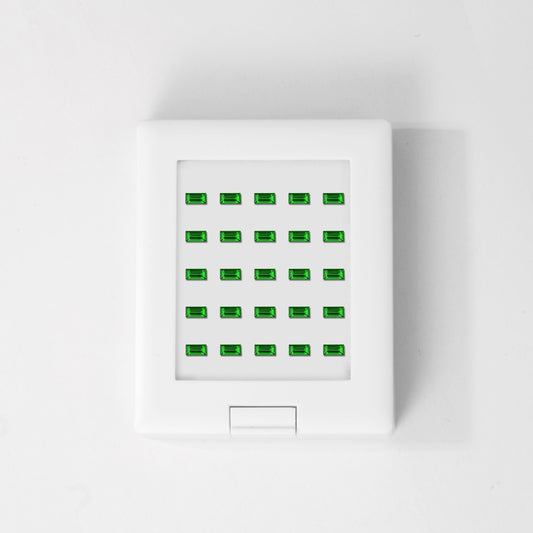 Tsavorite | Rectangular | 1# | A++ | VG | 1.5mm