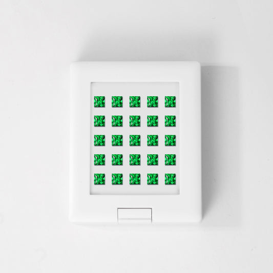 Tsavorite | Princess | 2# | A++ | VG | 1.5mm