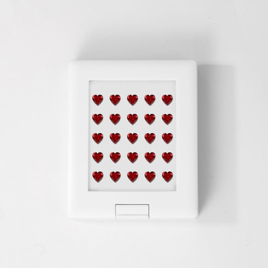 Ruby | Heart | 1# | A | EX | 3.0mm