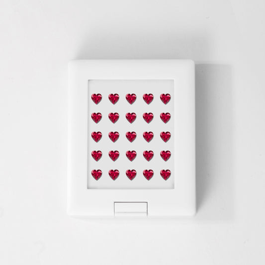 Ruby | Heart | 2# | A | EX | 3.0mm