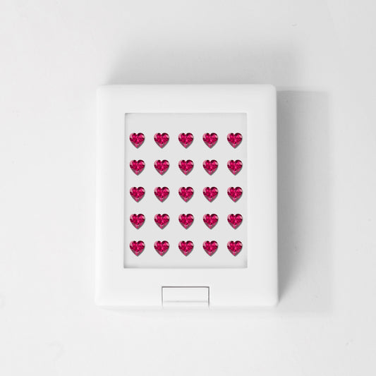 Ruby | Heart | 3# | A+ | EX | 3.0mm